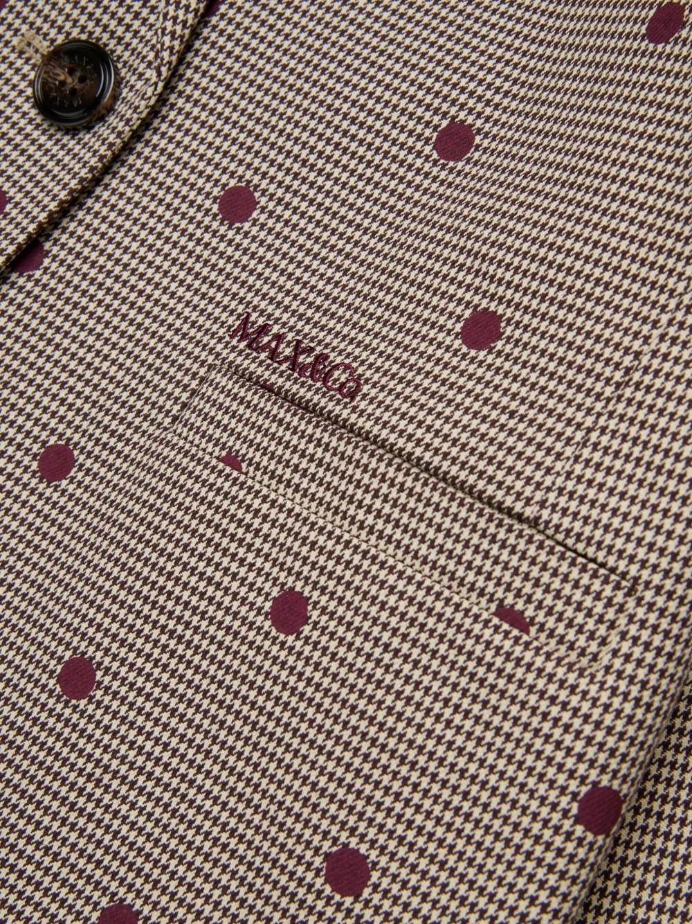 MAX&Co. Kids Blazer met stippen Bruin