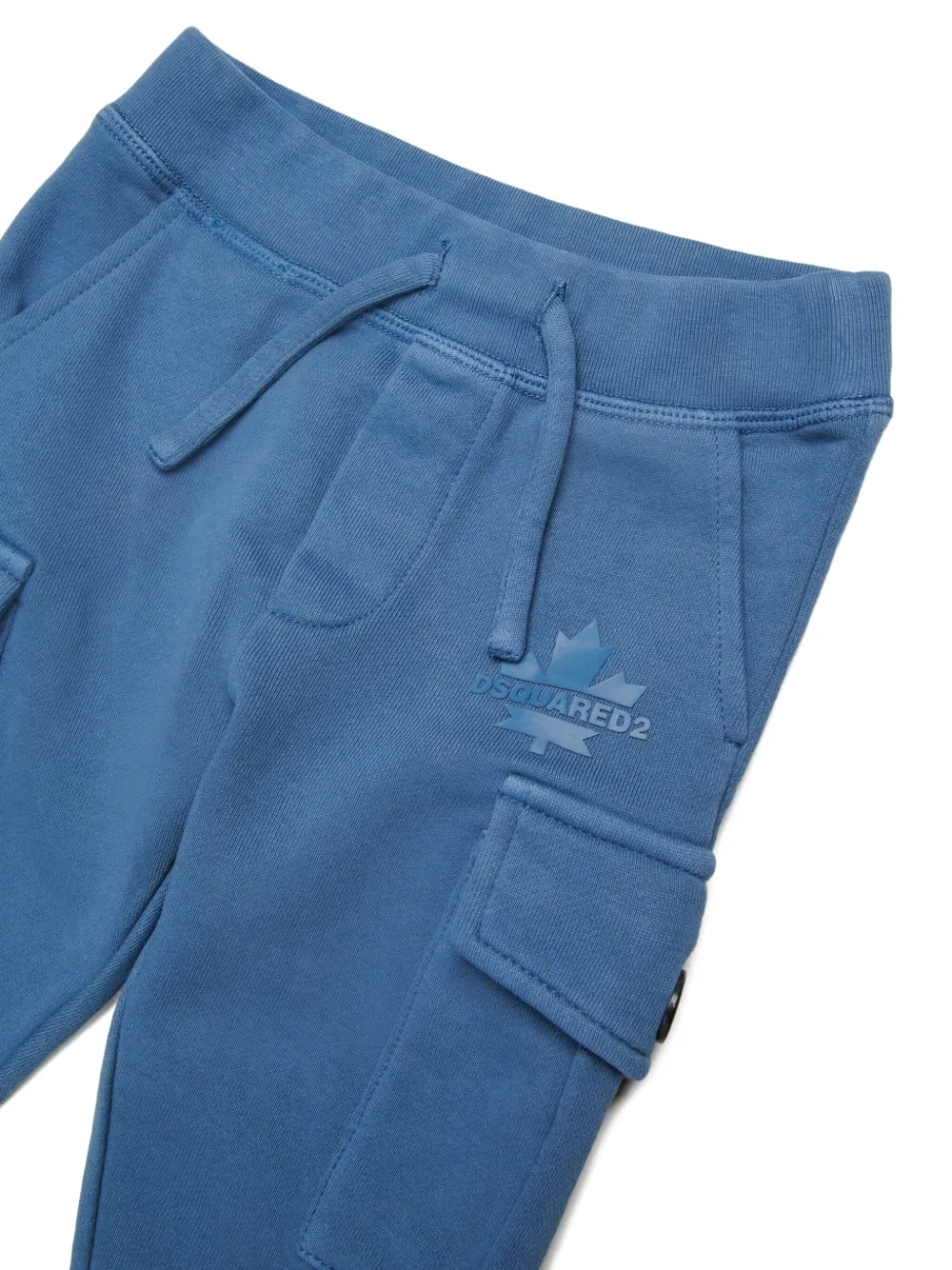 DSQUARED2 KIDS Trainingsbroek met rubberen logo Blauw