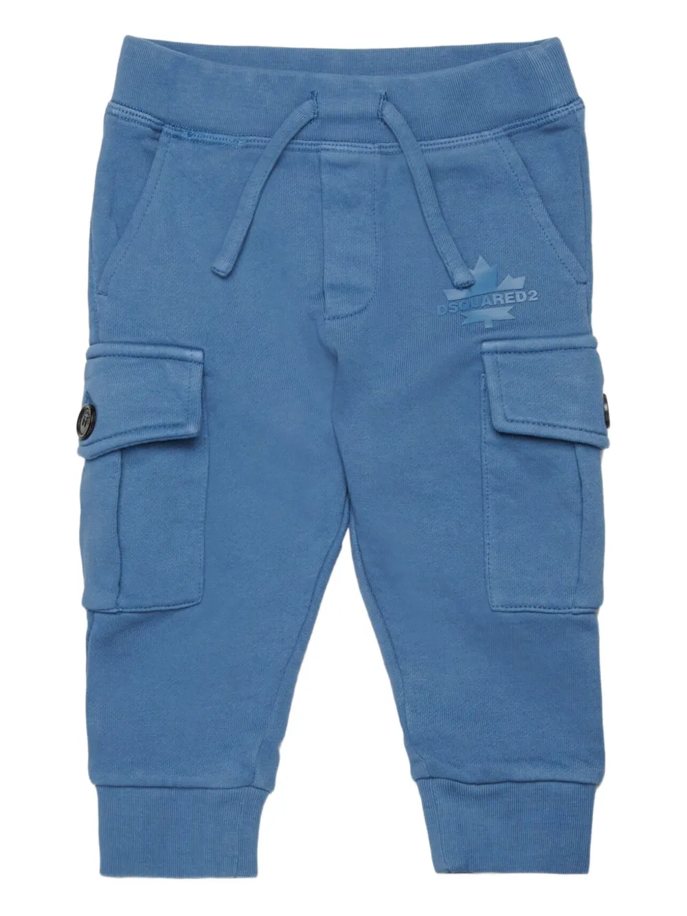DSQUARED2 KIDS Trainingsbroek met rubberen logo Blauw