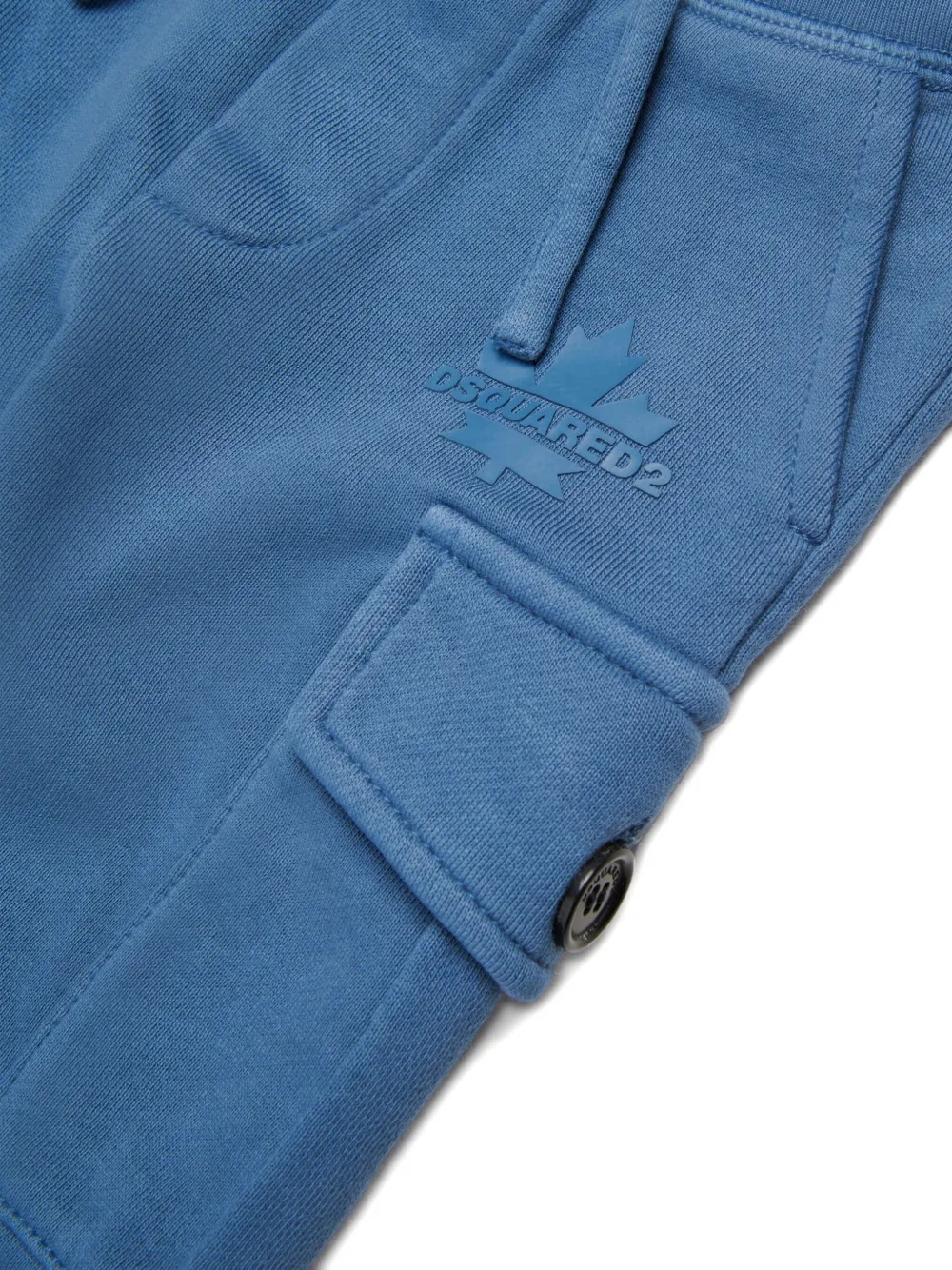 DSQUARED2 KIDS Trainingsbroek met rubberen logo Blauw
