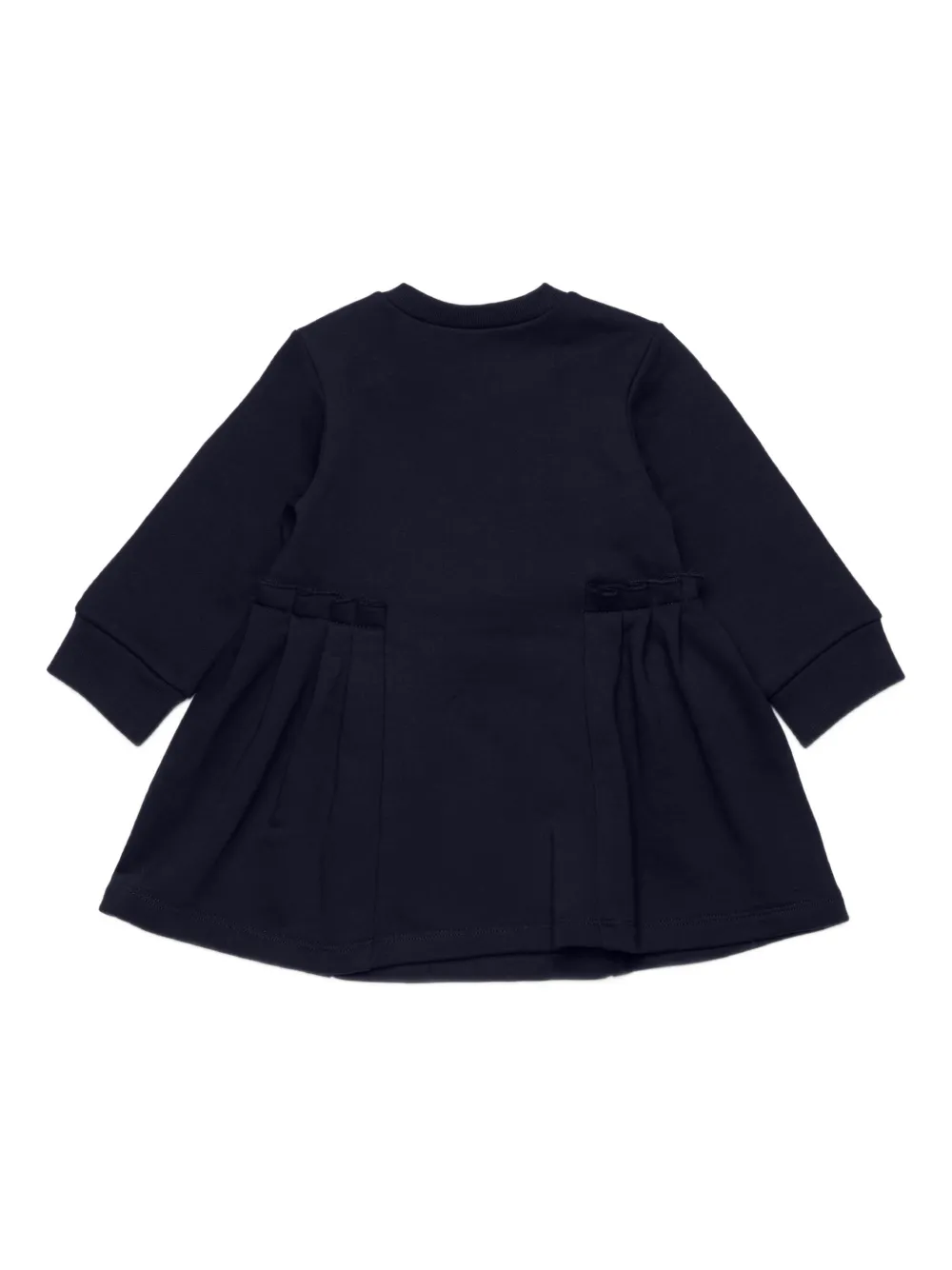 Marni Kids pleated embroidered dress Blauw