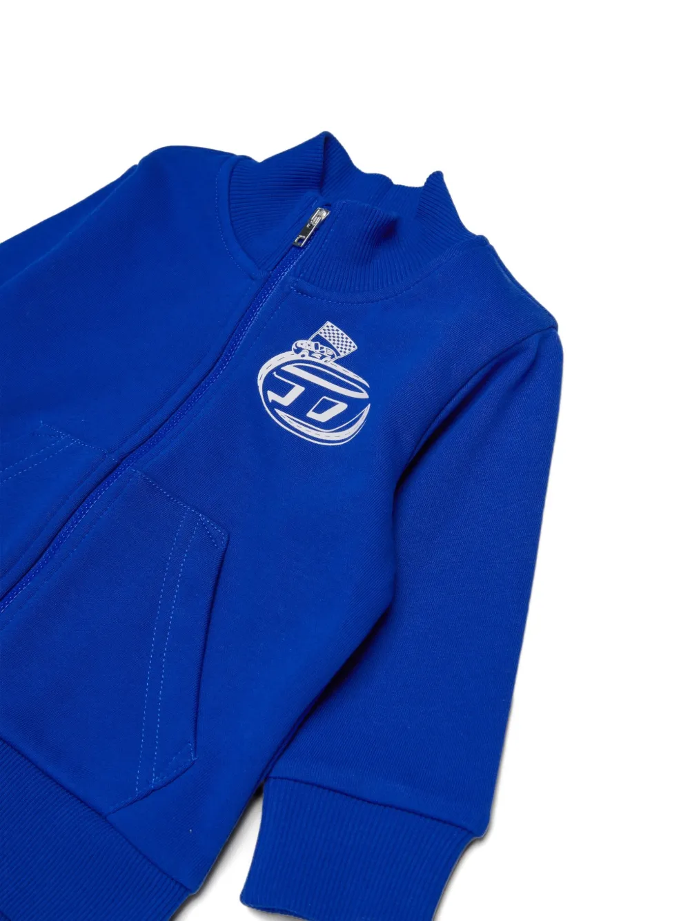 Diesel Logo-embroidered Tracksuit Set (set Of 2) In Blue