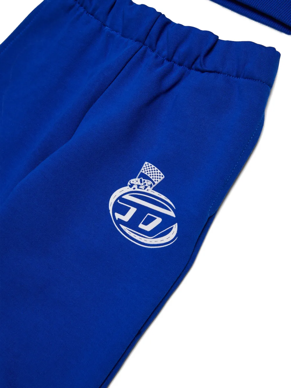 Diesel Logo-embroidered Tracksuit Set (set Of 2) In Blue