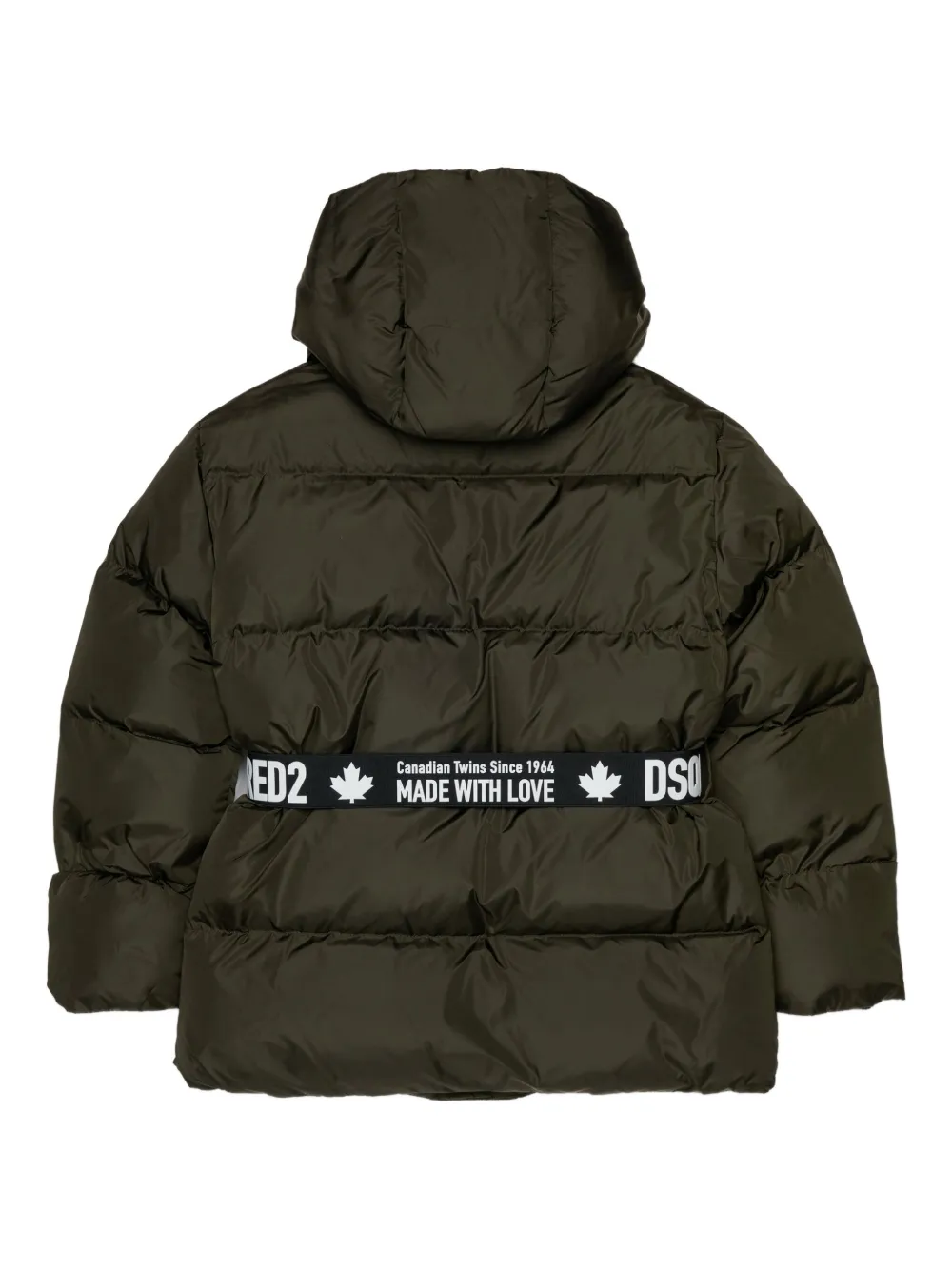 DSQUARED2 KIDS belted padded jacket | Girls Padded Jackets | Image 2