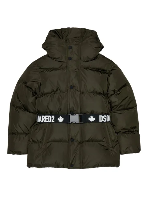 DSQUARED2 KIDS belted padded jacket