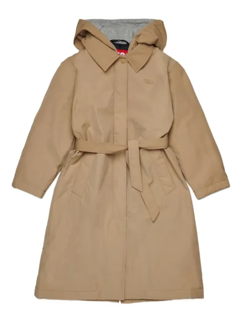 Diesel Kids hooded trench coat