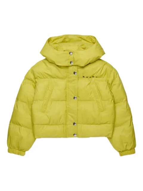 Marni Kids logo印花填充夹克