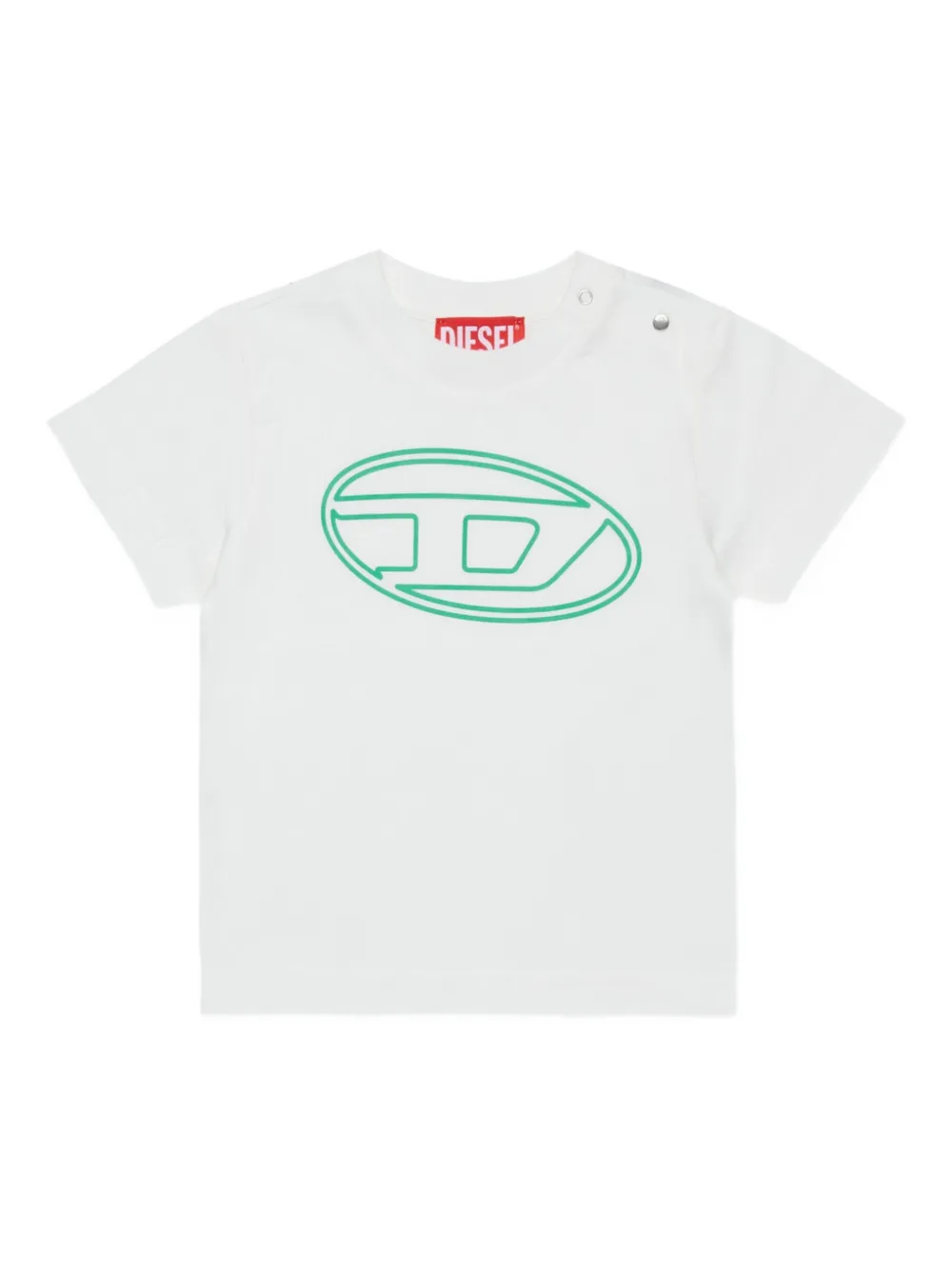 Diesel Kids logo-print T-shirt Wit