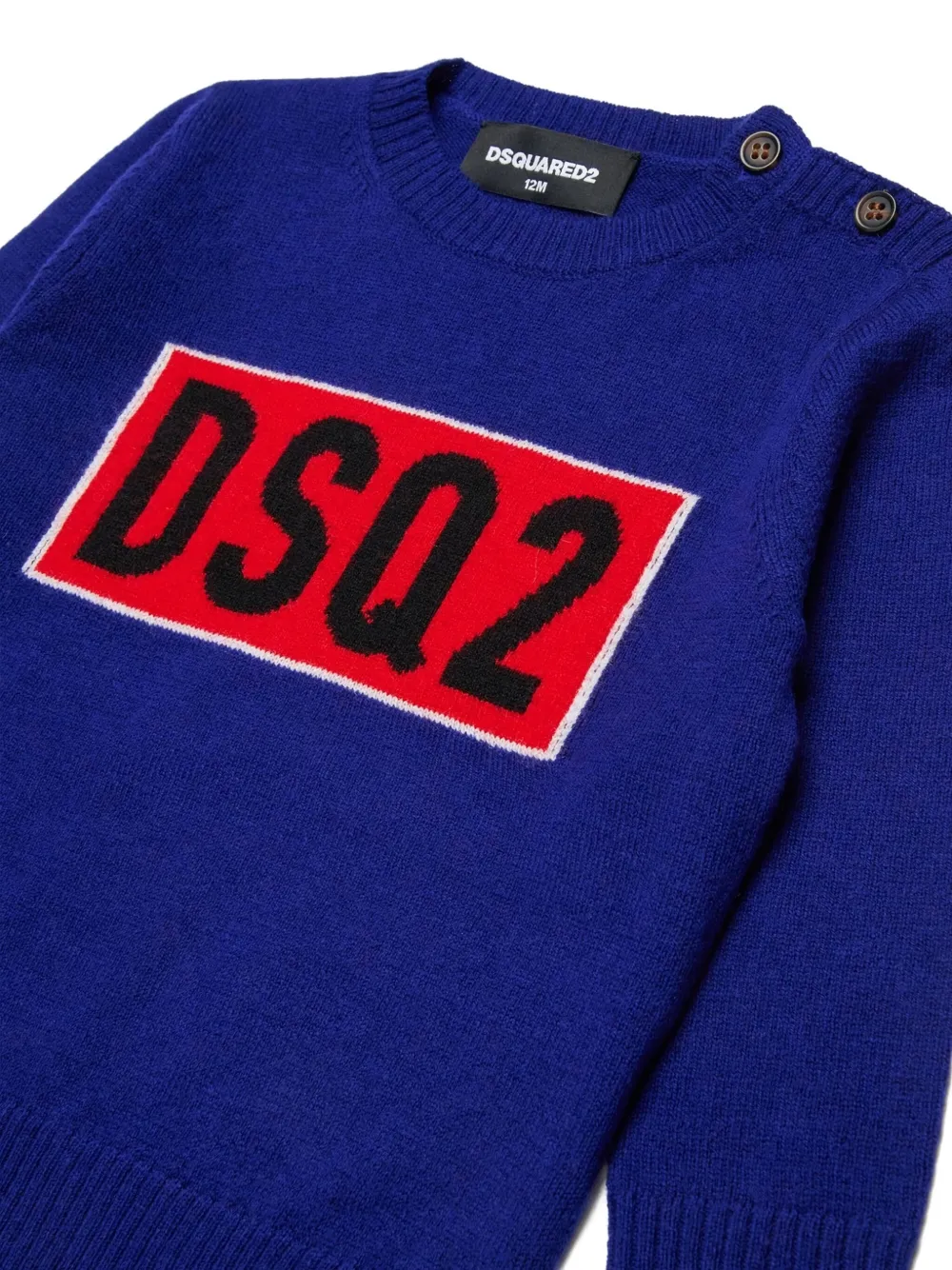 Dsquared2 Wool Sweater In Blue