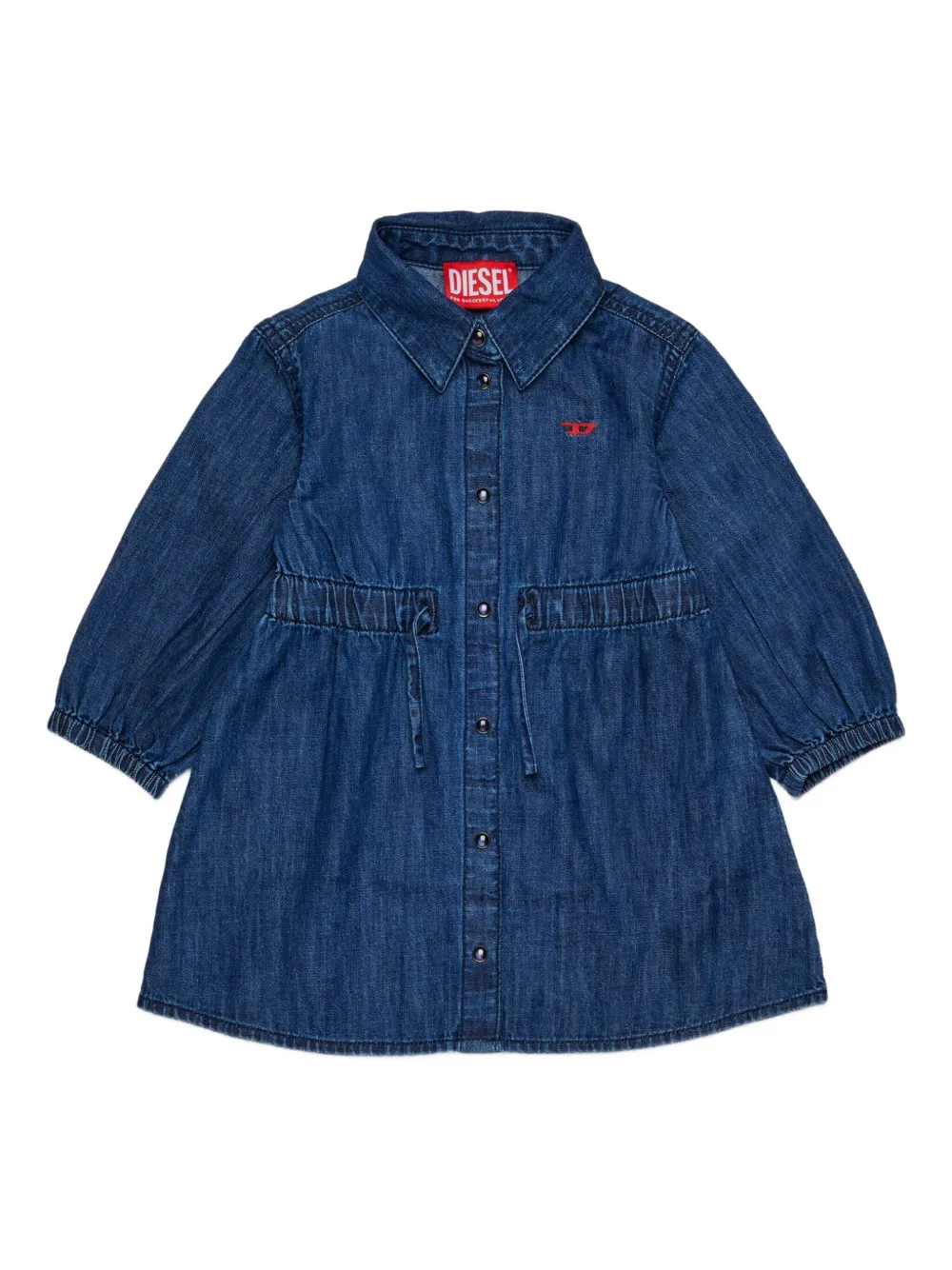 Diesel Kids Katoenen jurk Blauw