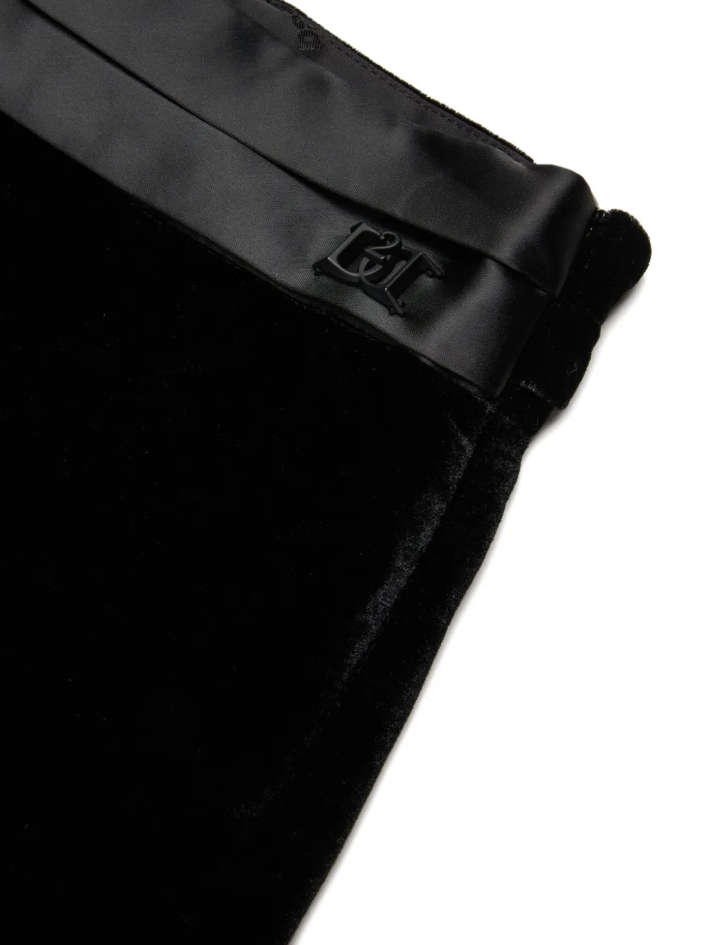 DSQUARED2 KIDS Broek met satijnen detail Zwart