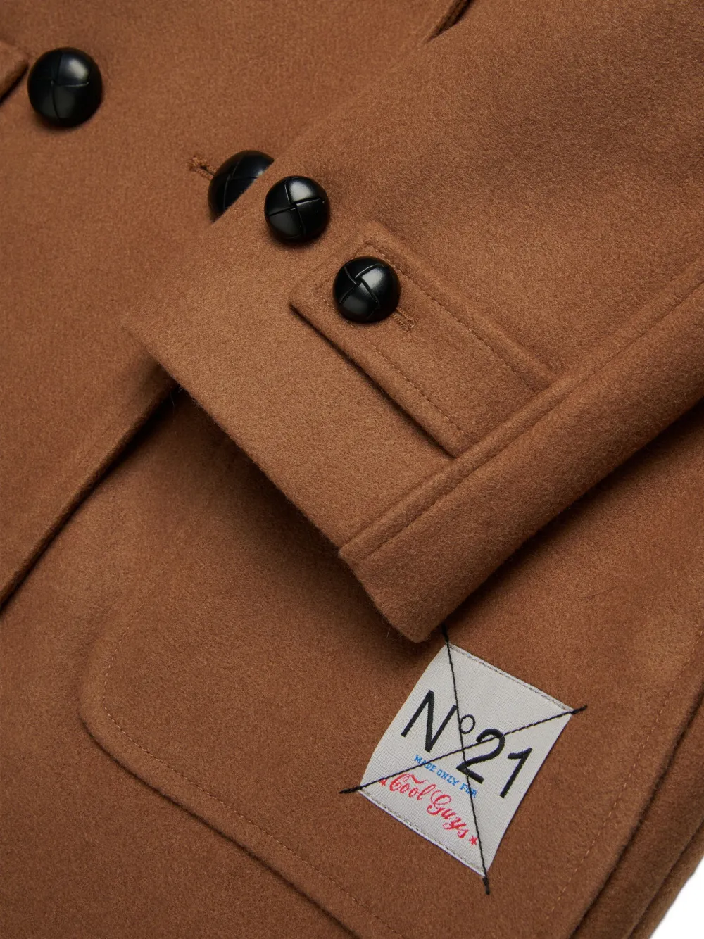 N°21 Double-breasted Coat In Brown