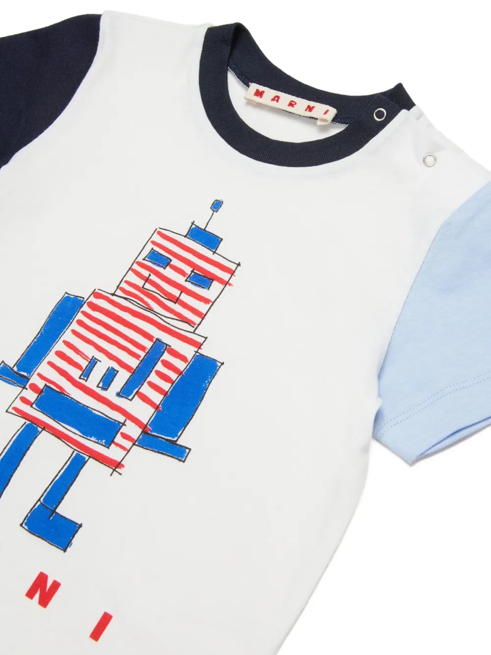 Marni Kids T-shirt met logoprint Wit