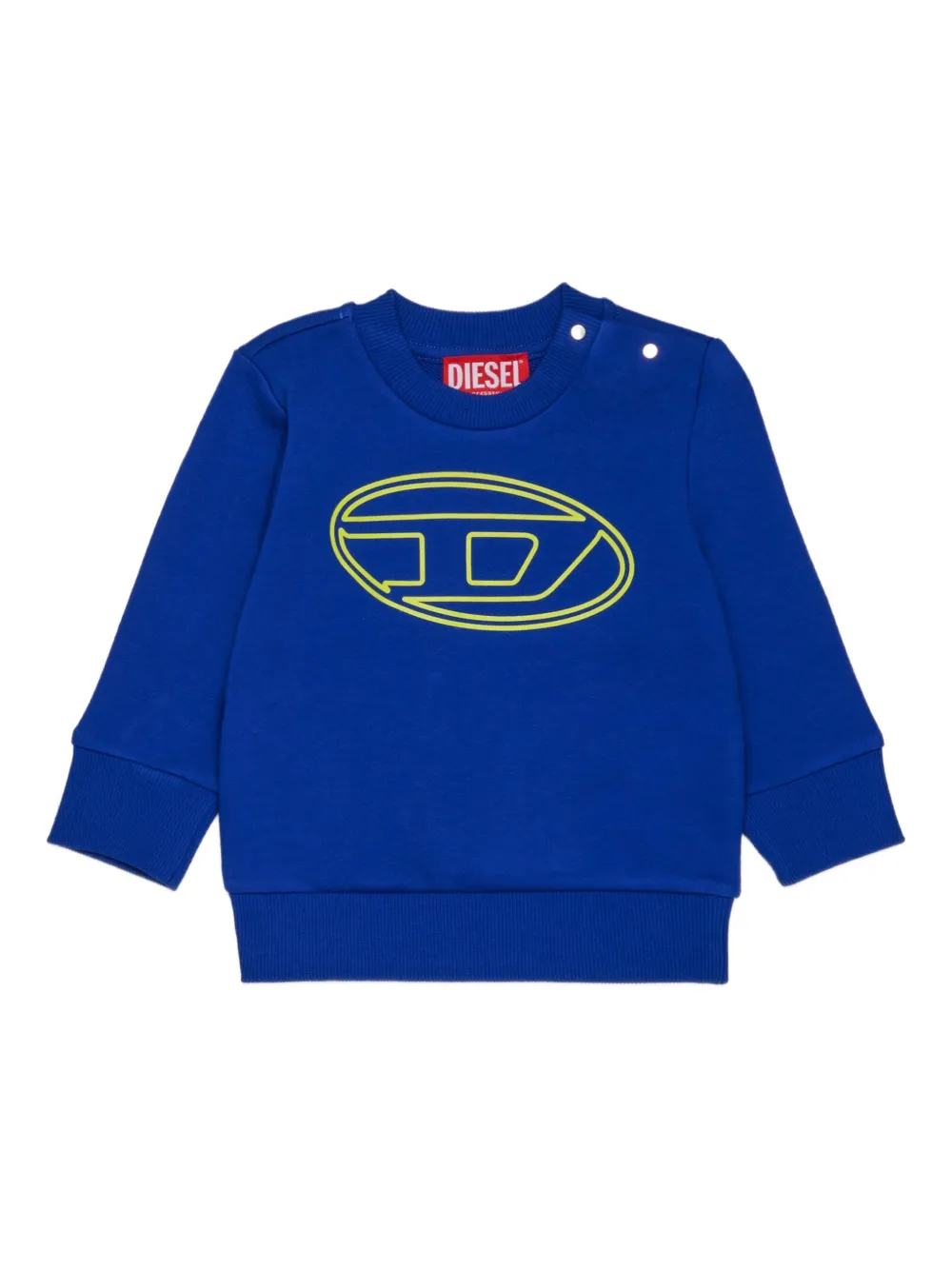 Diesel Kids Stimotyb logo-embellished sweatshirt Blauw