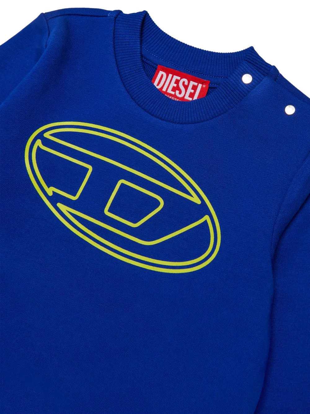 Diesel Kids Stimotyb logo-embellished sweatshirt Blauw