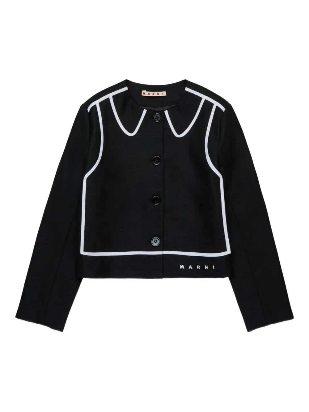 Marni Kids Jack met geborduurd logo Zwart