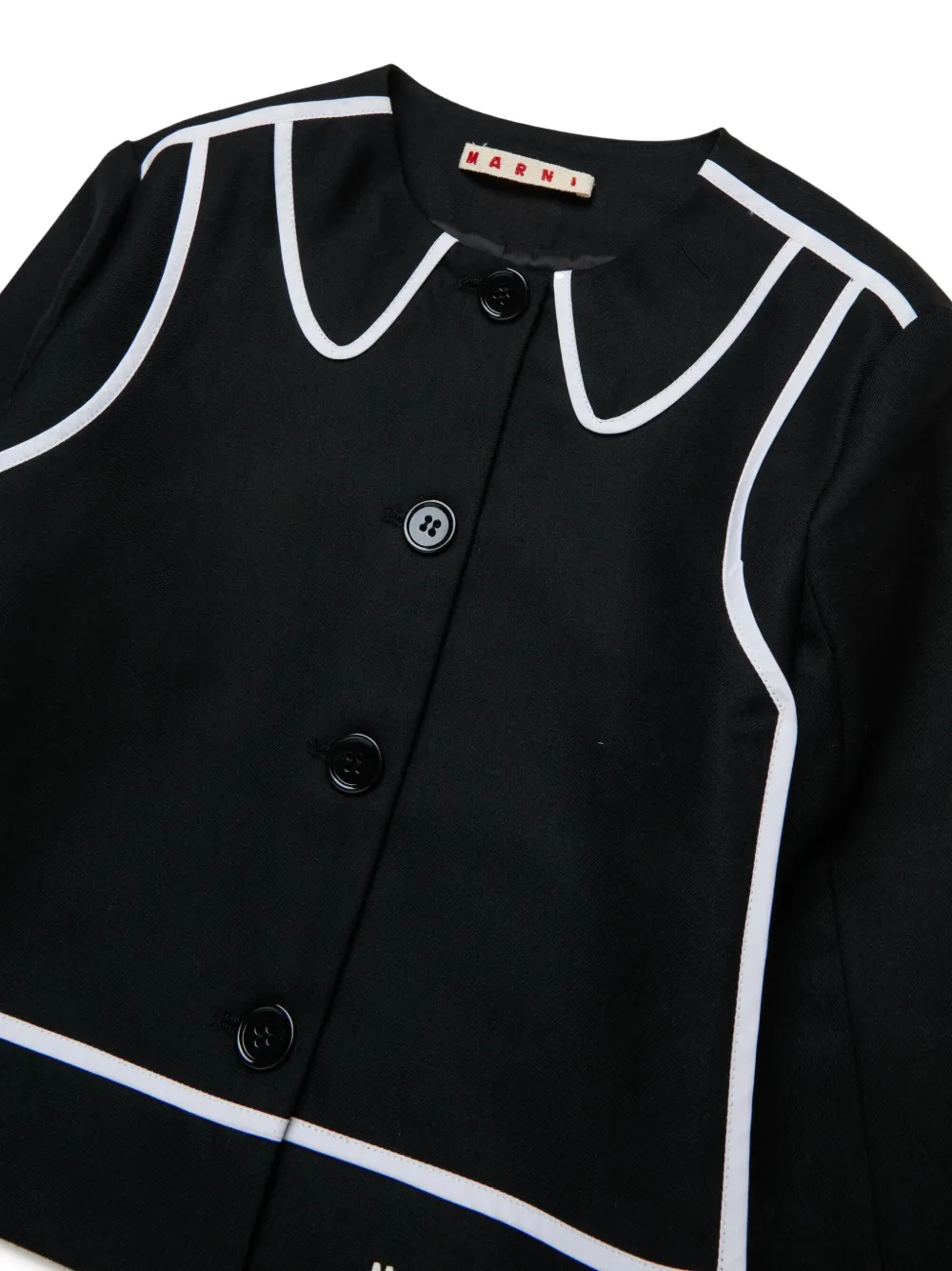 Marni Kids Jack met geborduurd logo Zwart