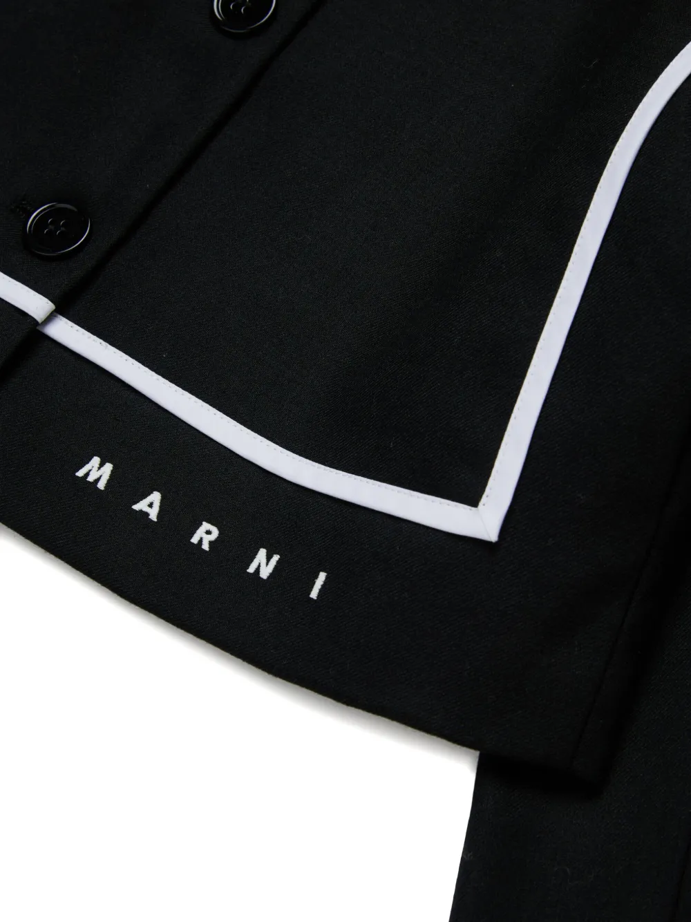Marni Kids Jack met geborduurd logo Zwart
