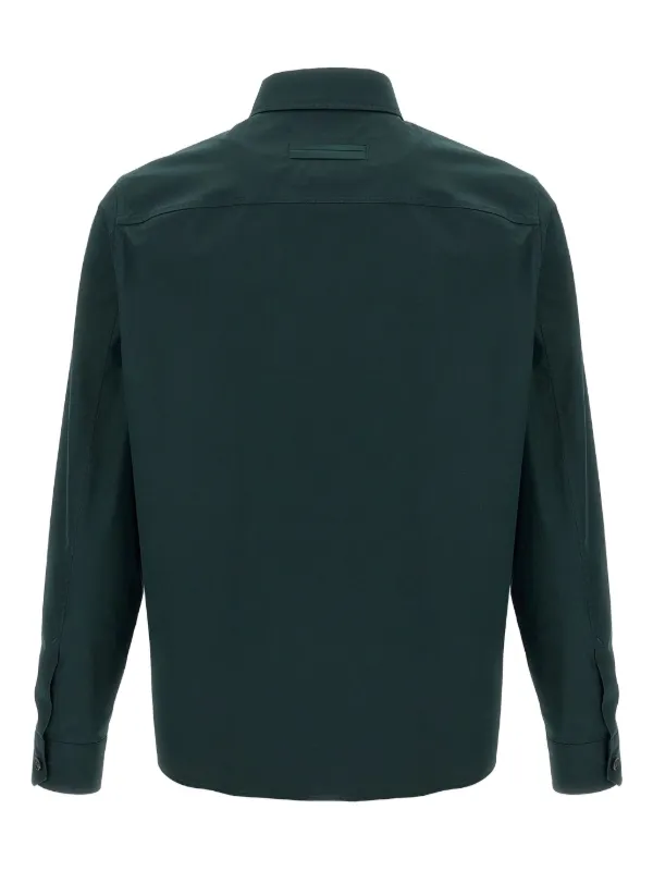 Tシャツ・カットソー ZEGNA FW25 Techmerino overshirt (UGV01A2SOTM2290G 054) Z Zegna - Navy Blue Techmerino Zip-Front Sweatshirt