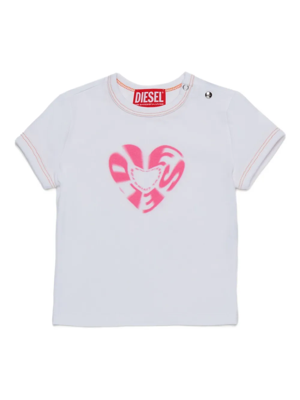 Diesel Kids Trilib T-shirt Wit