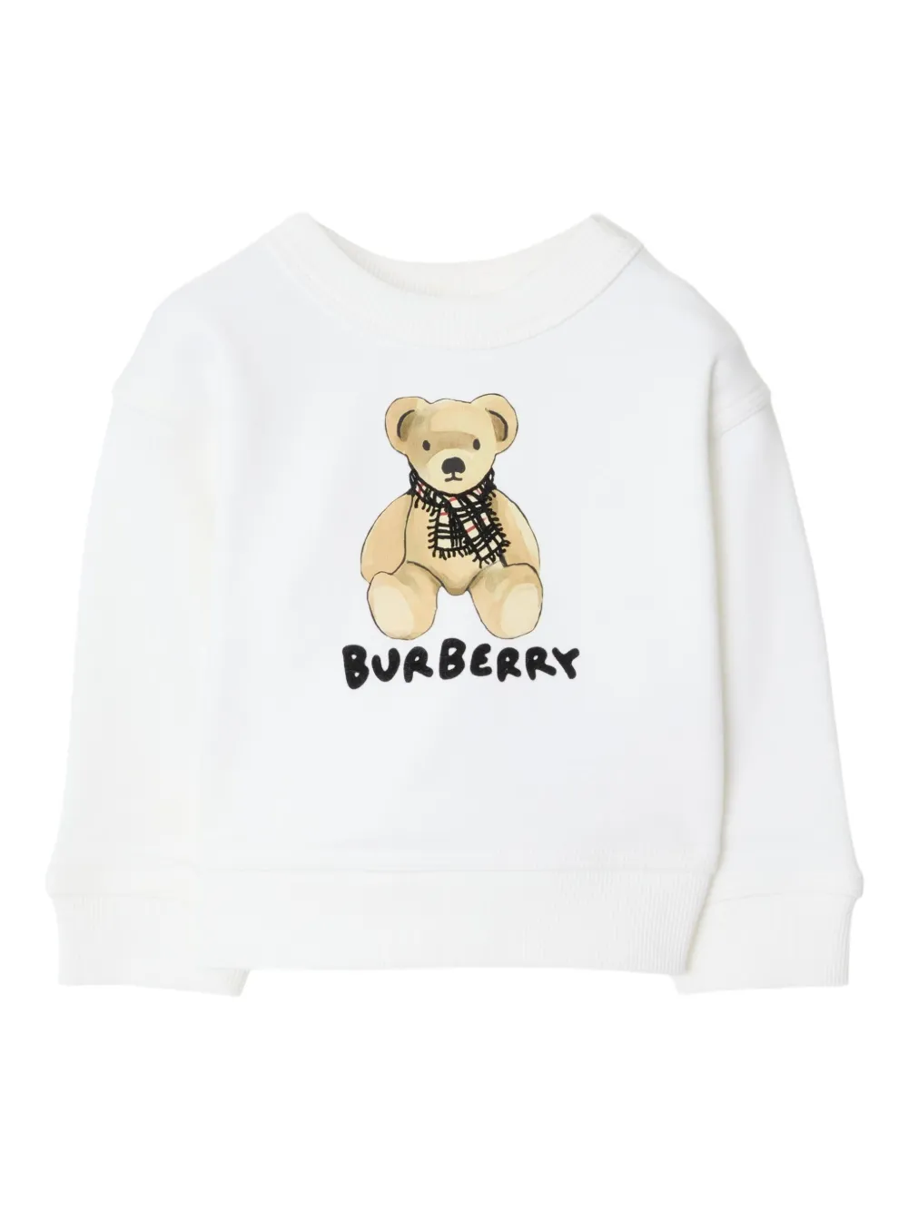Burberry Kids Sweater met teddybeerprint Wit