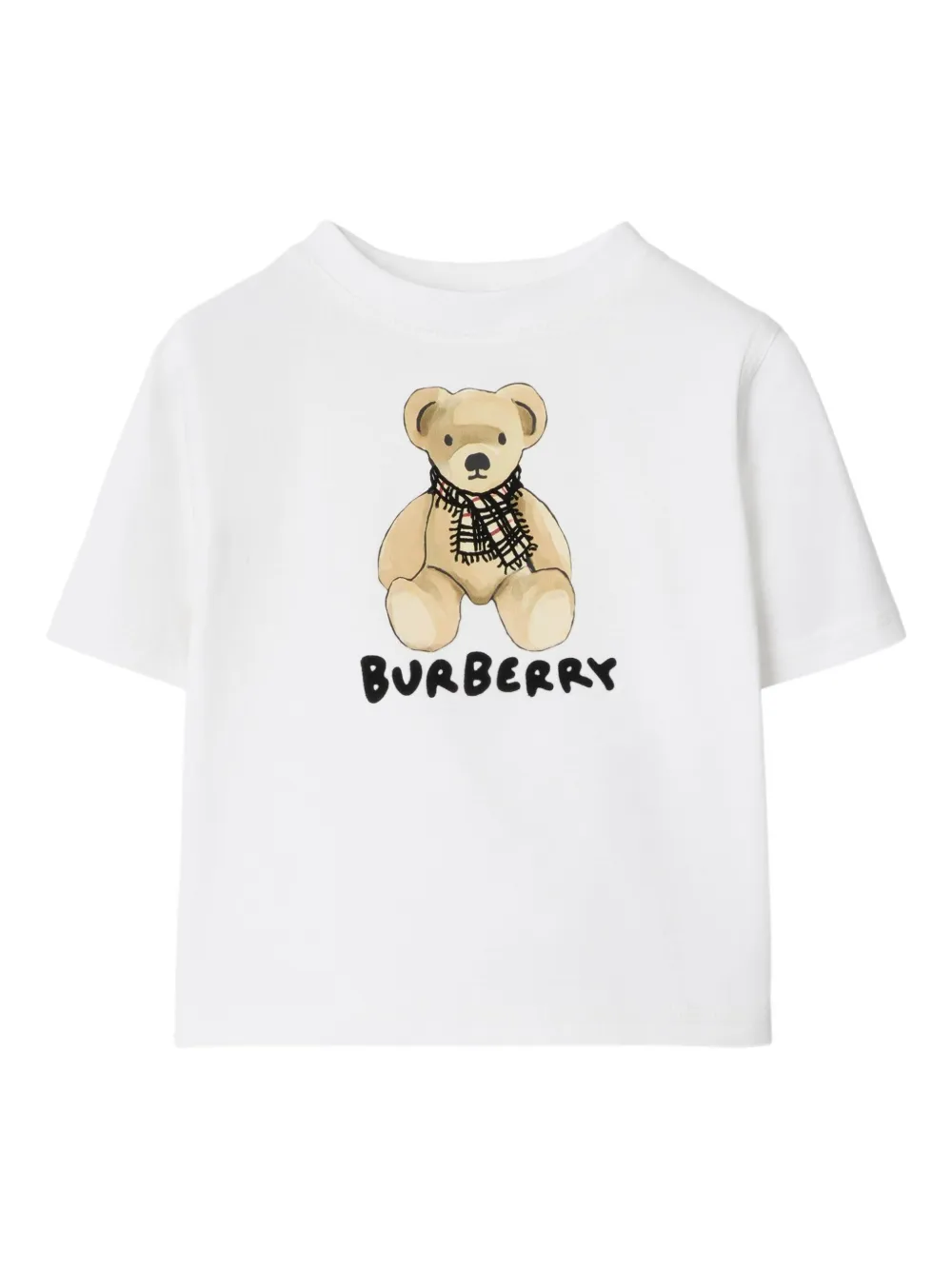 Burberry Kids T-shirt met beerpatch Wit