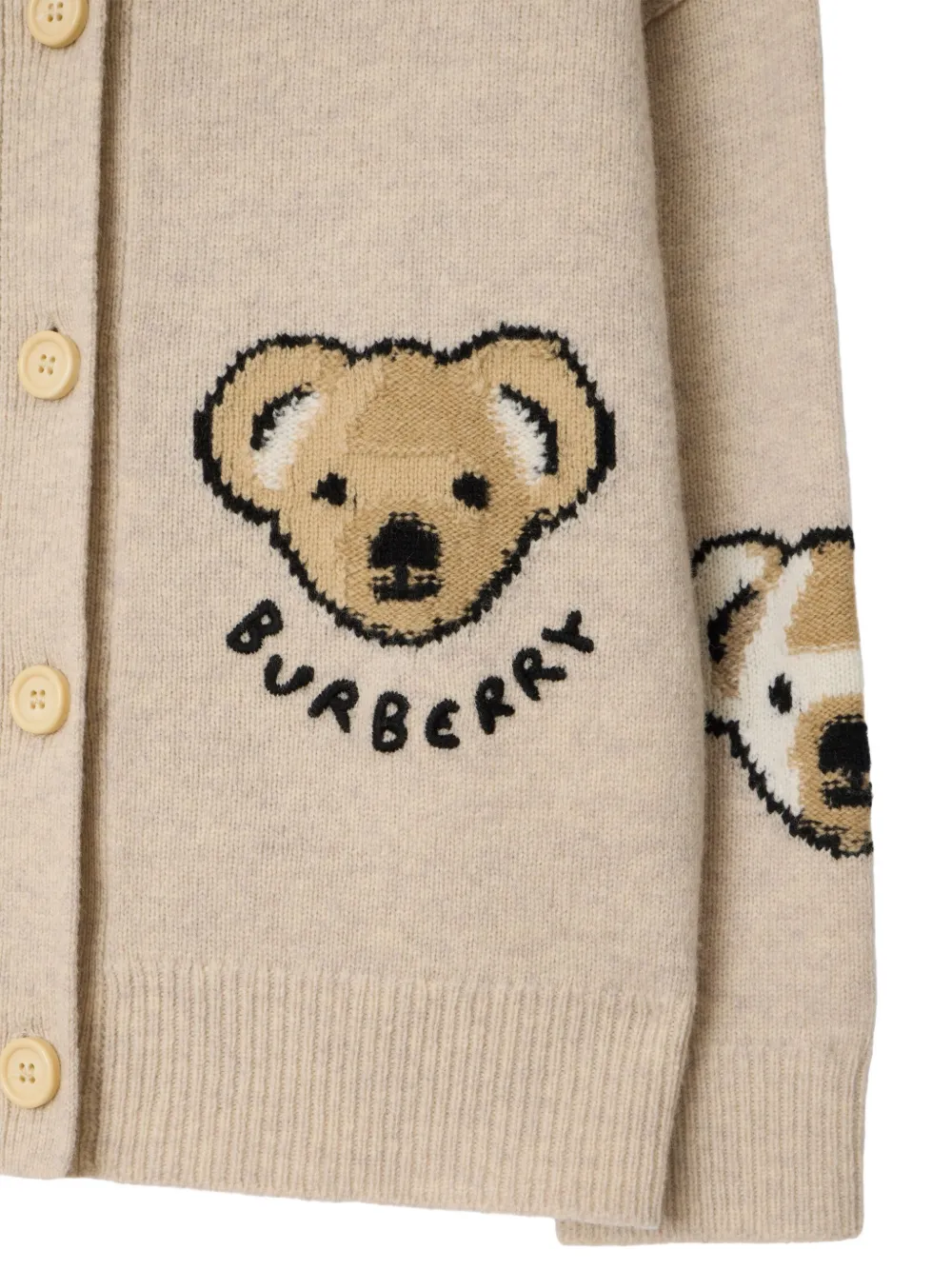Burberry Kids Wollen vest Beige