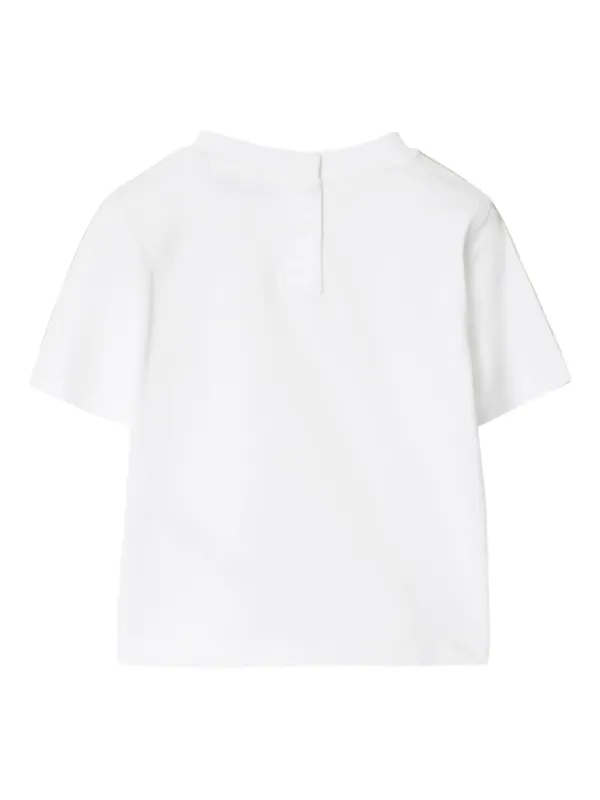 Burberry Kids チェックトリム Tシャツ | ホワイト | FARFETCH JP