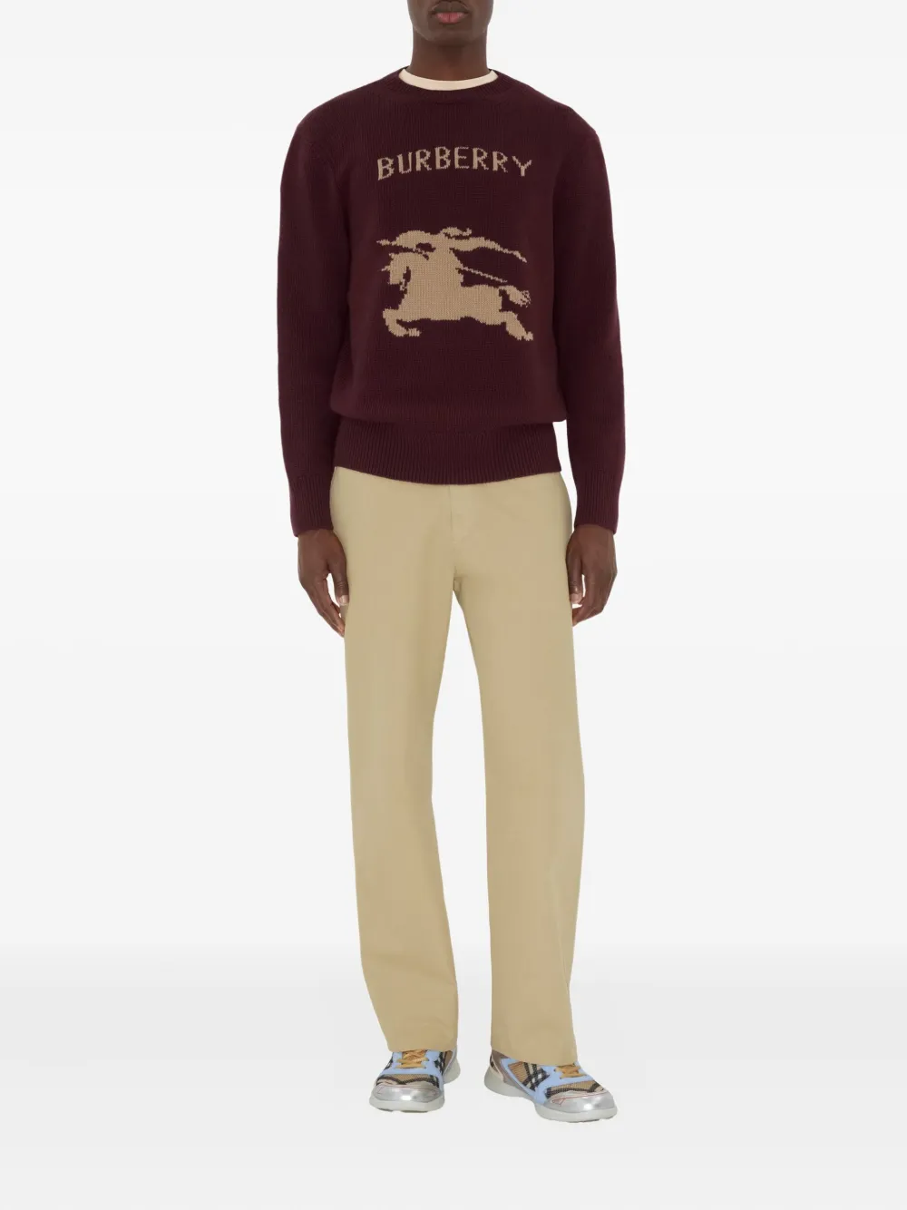 Burberry Equestrian Knight-motif sweater | Knitted Sweaters | Image 2