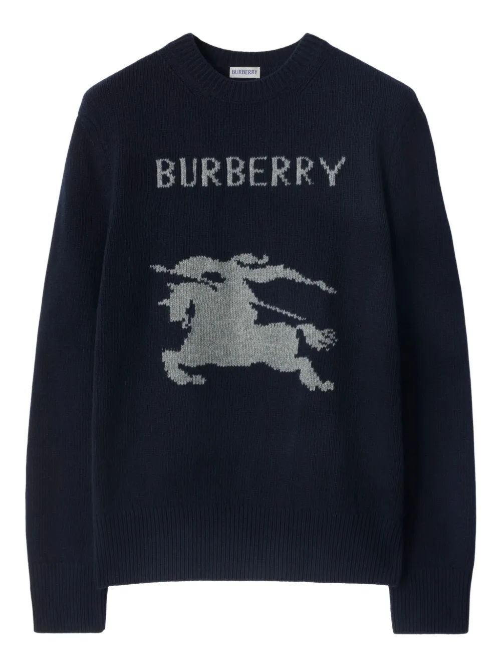 Burberry Trui met Equestrian Knight-patroon Blauw