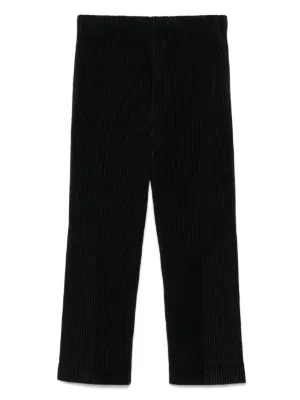 Homme Plissé Issey Miyake プリーツパンツ | ブラック | FARFETCH JP