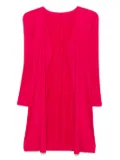 Pleats Please Issey Miyake pleated cardigan - Red