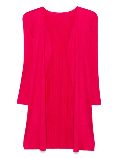 Pleats Please Issey Miyake cárdigan con pliegues