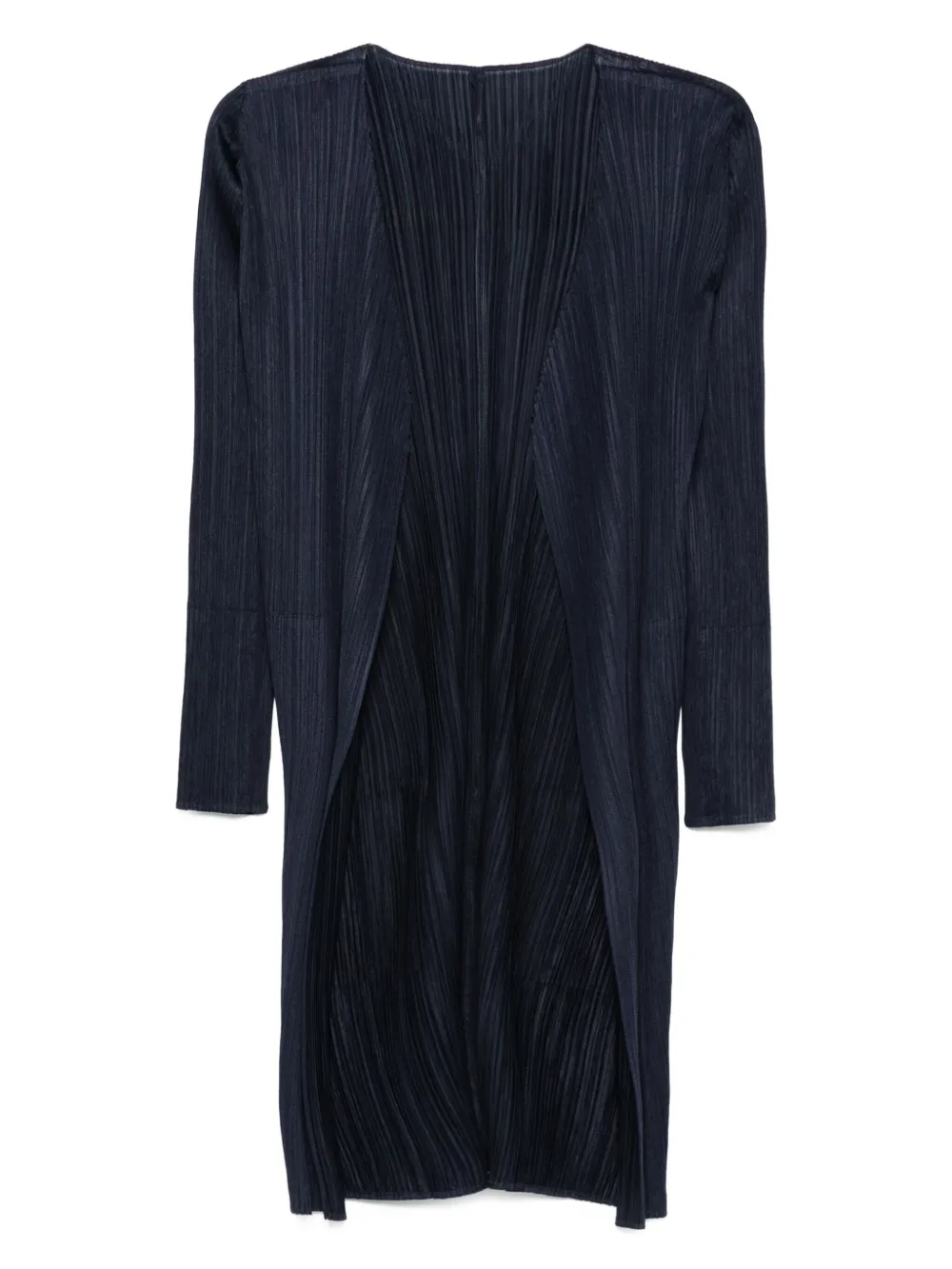 Pleats Please Issey Miyake Vest met open voorkant Blauw