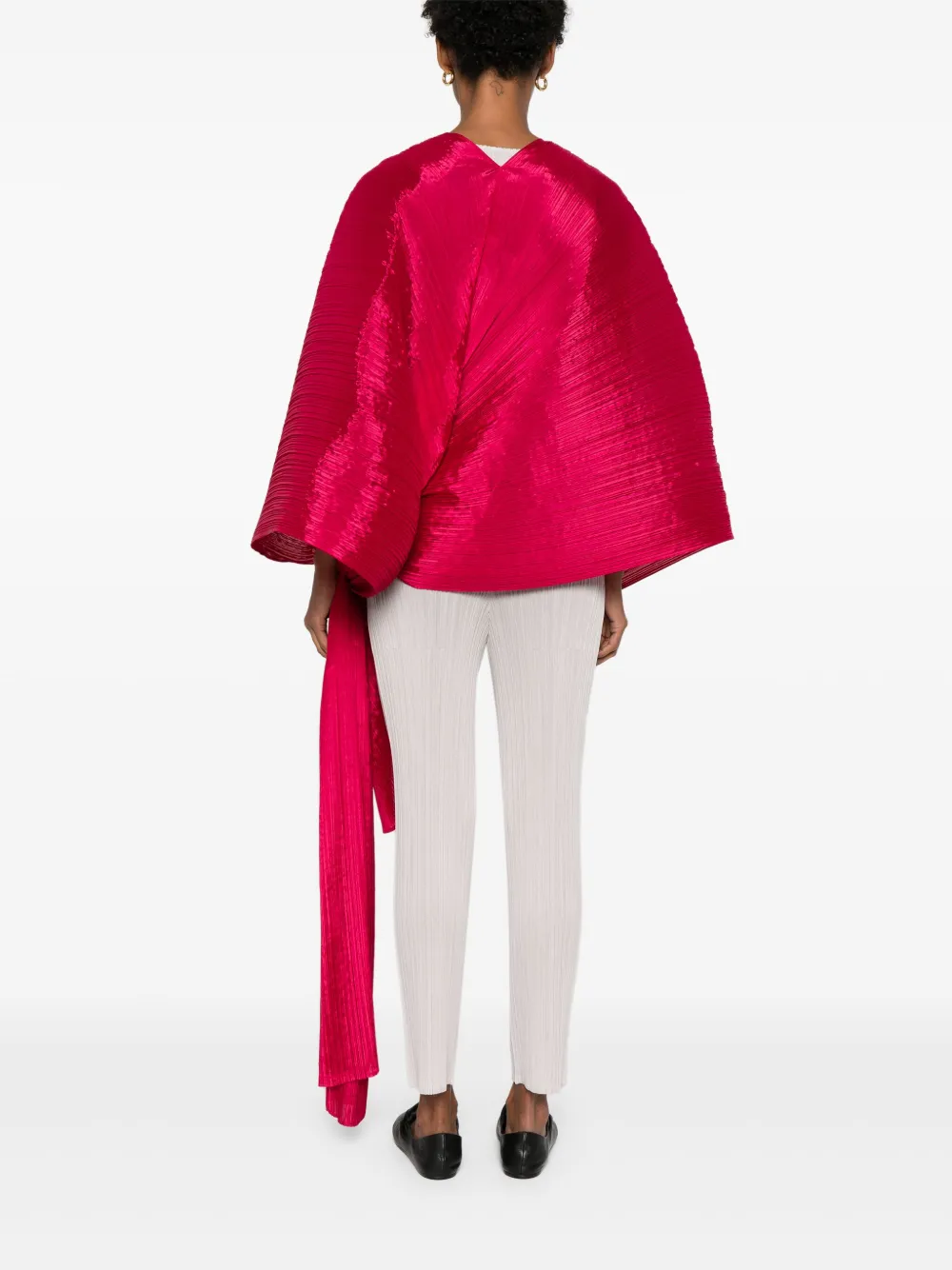 Pleats Please Issey Miyake Plissé top Rood