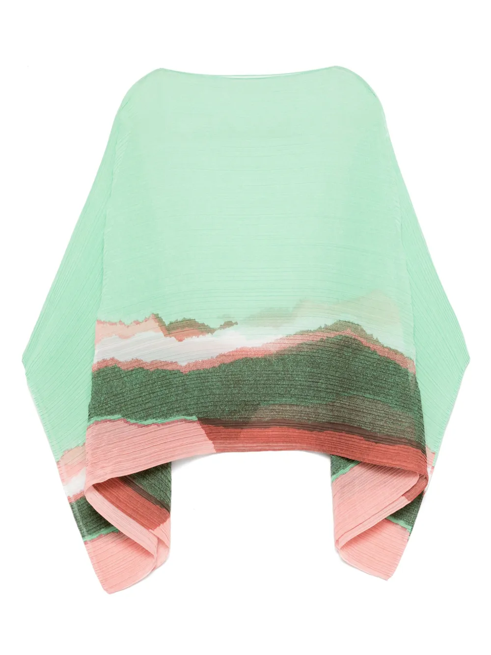 pleated cape