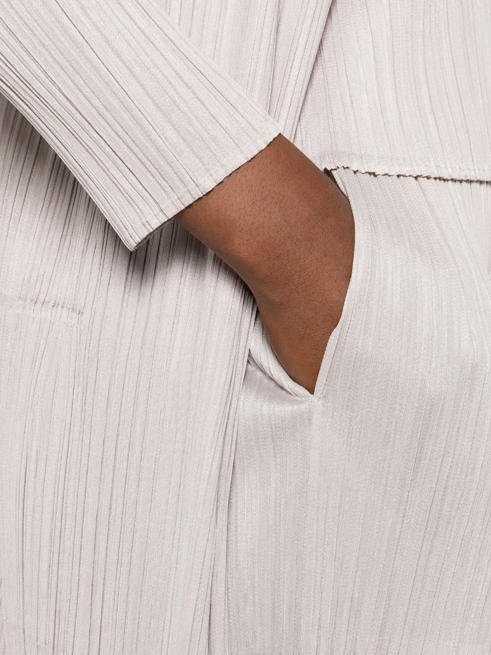 Pleats Please Issey Miyake Plooibroek Grijs
