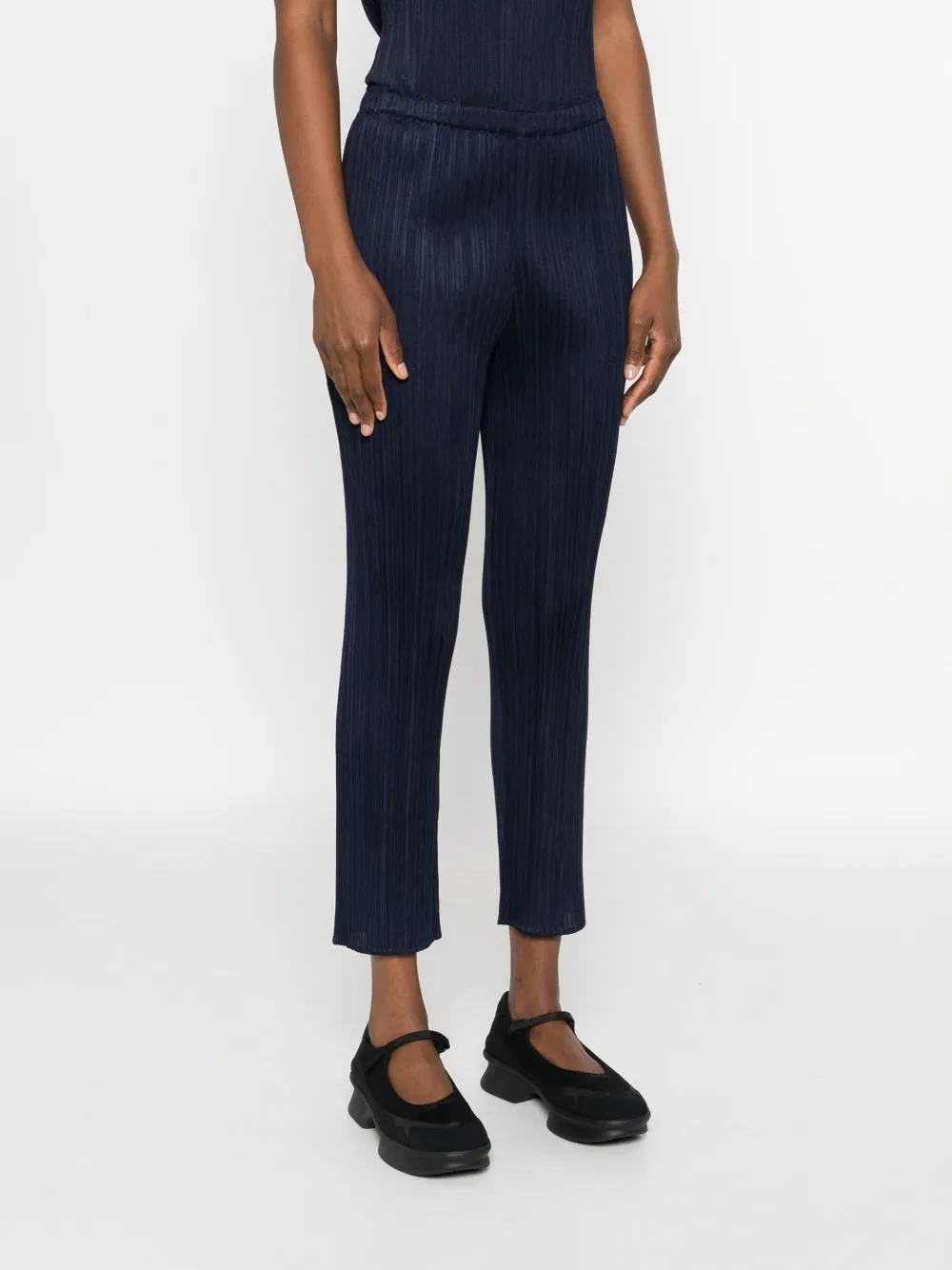 Pleats Please Issey Miyake Plooibroek Blauw