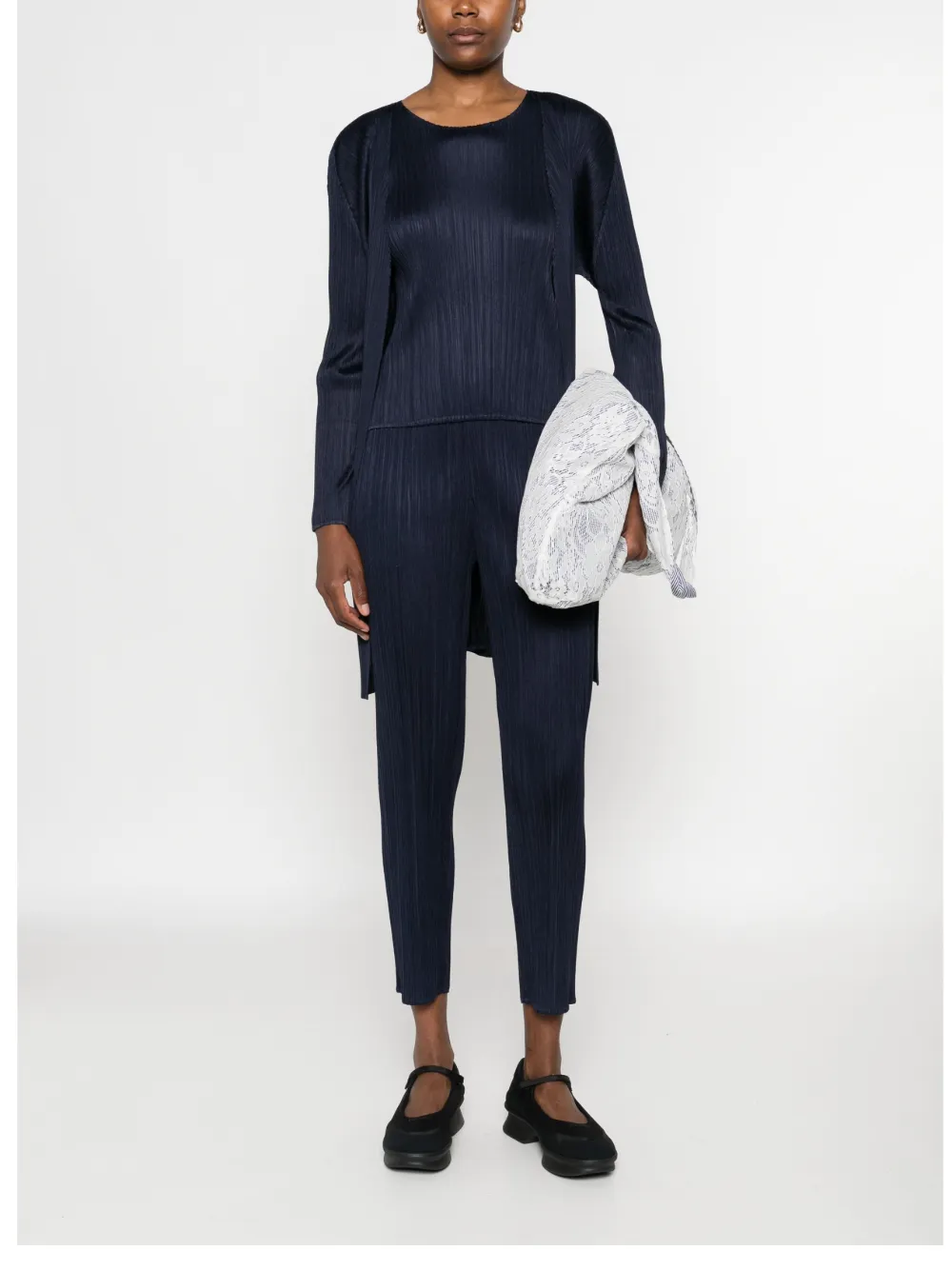 Pleats Please Issey Miyake Plooibroek Blauw
