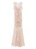 Norma Kamali sequinned gown - Neutrals