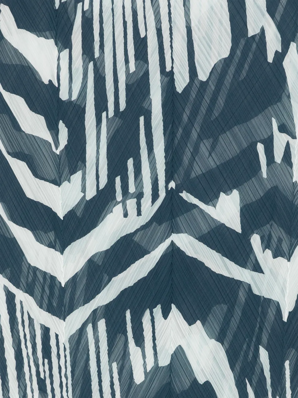 Pleats Please Issey Miyake pleated scarf - Blauw