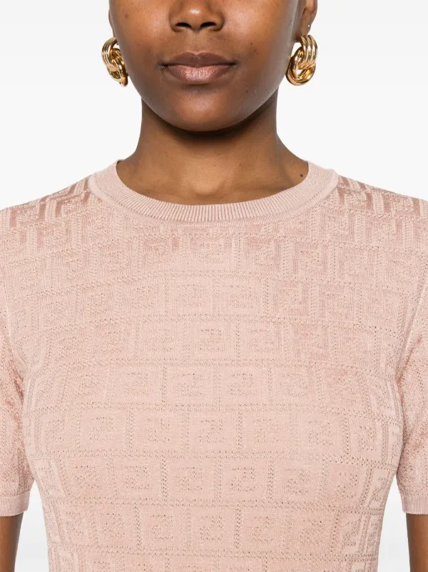 FENDI Monogram Mini Dress | Pink | FARFETCH