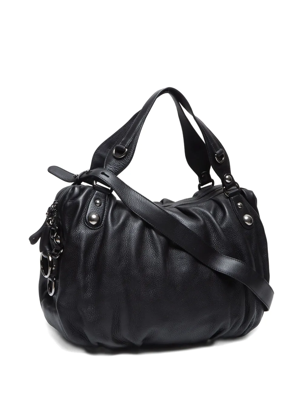 Pre-owned Gucci 2010s Icon Bit Tote Bag In Black