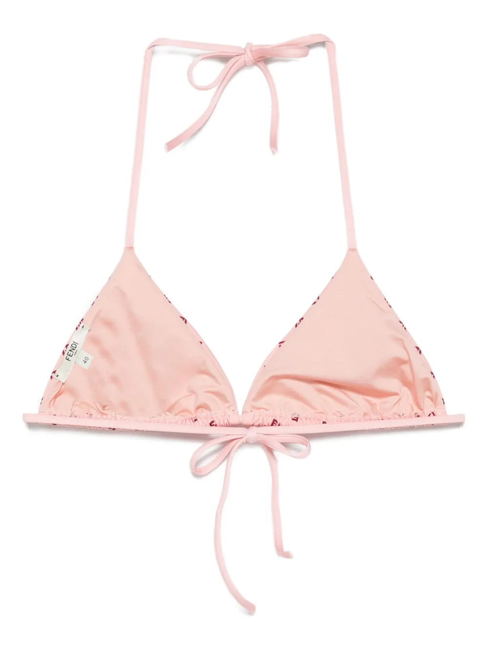 FENDI Triangel bikinitop Roze