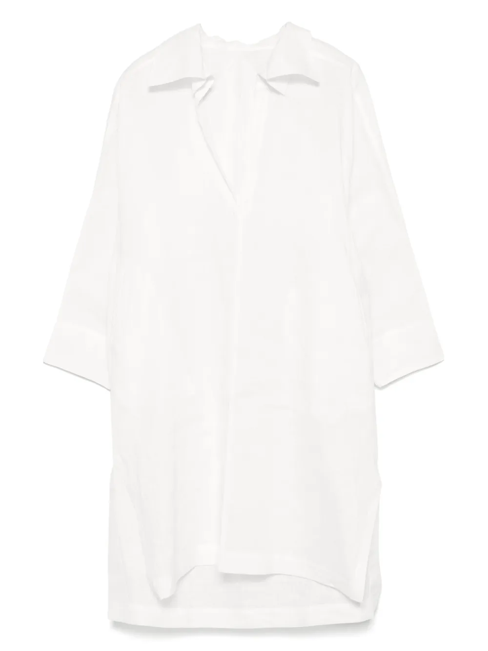 Issey Miyake V-neck midi dress | White | Image 1