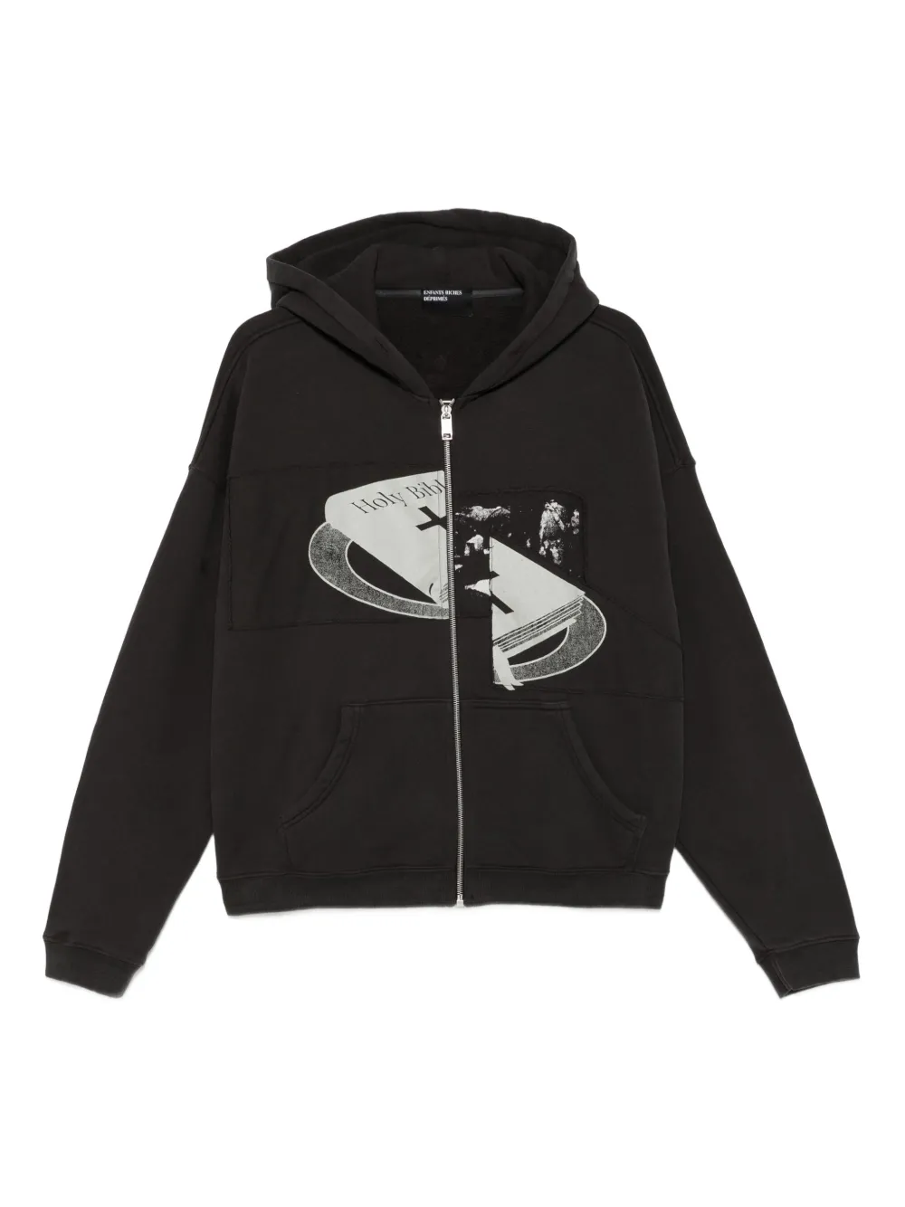 Enfants Riches Déprimés Artist Defends hoodie met grafische print en rits Zwart