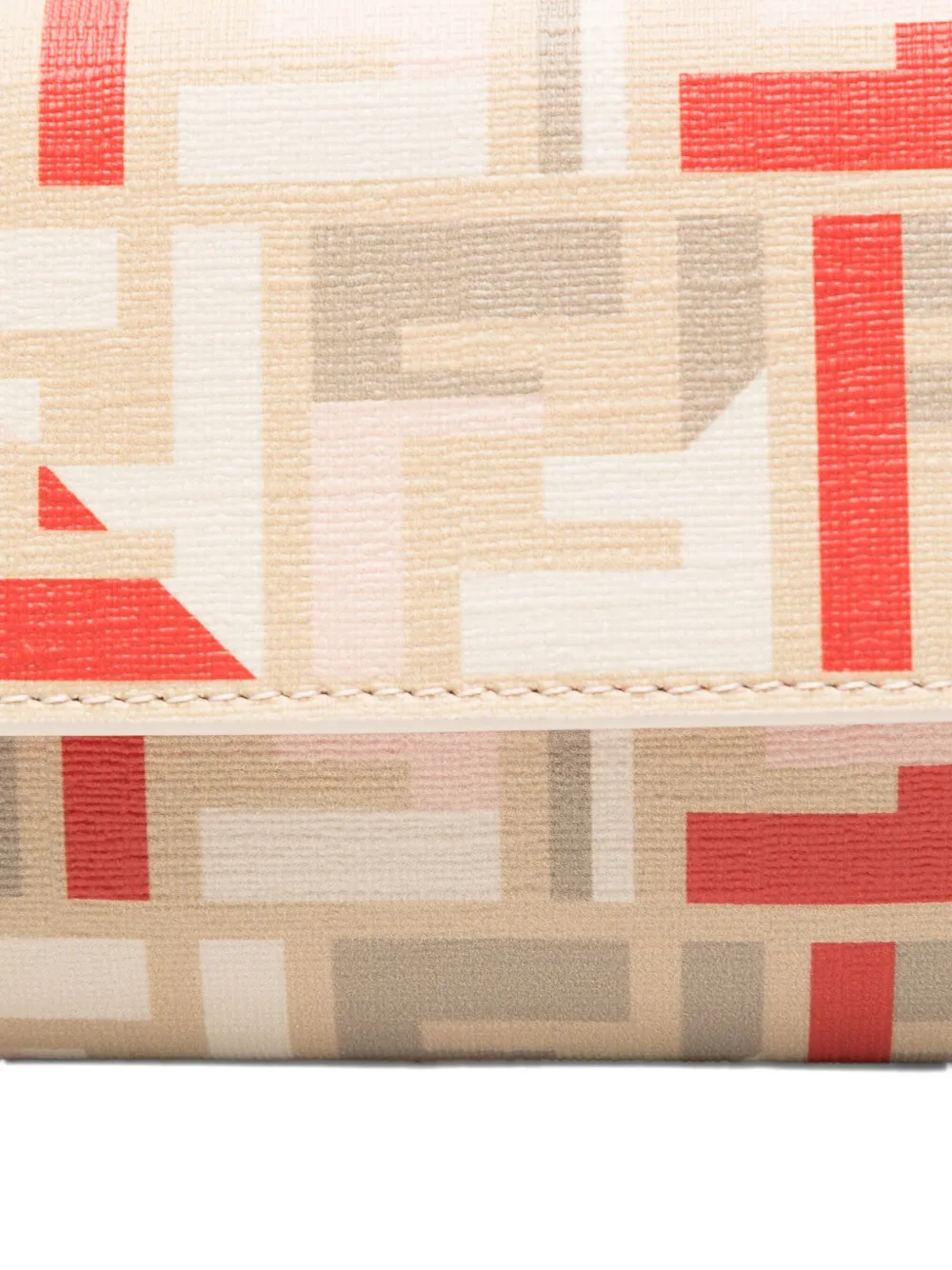 FENDI Roma clutch met FF-patroon Beige