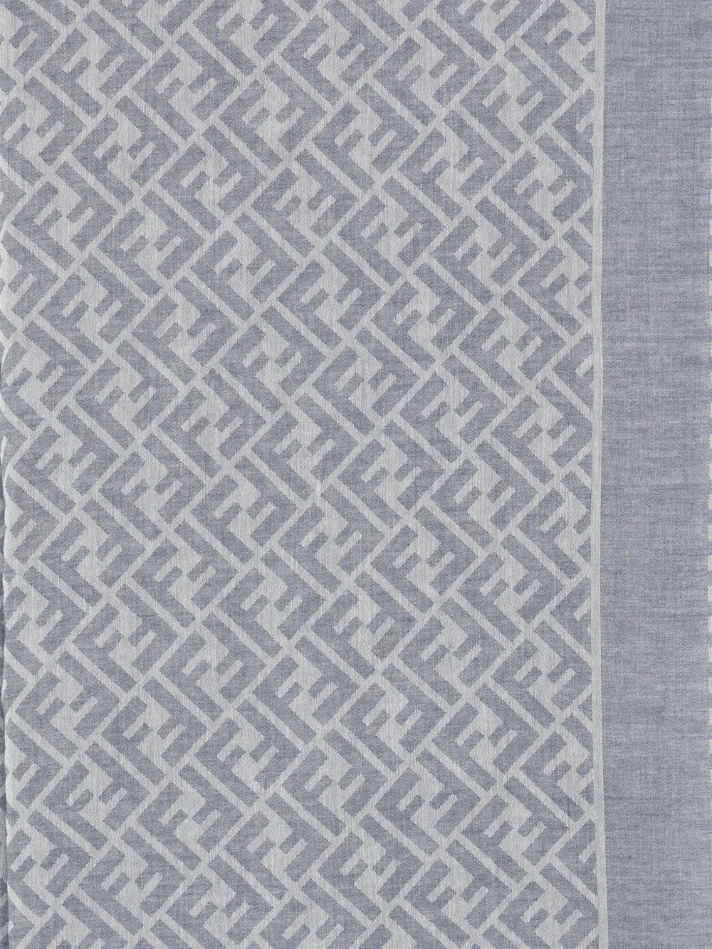 FENDI Katoenen sjaal met FF-patroon - Blauw