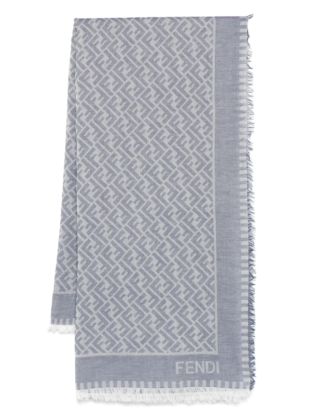 Shop Fendi Ff-motif Cotton Scarf