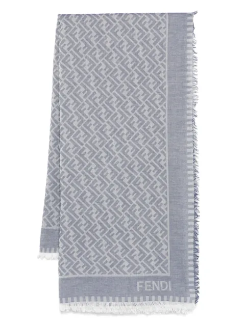 FENDI FF-motif cotton scarf